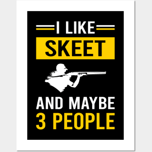 3 People Skeet Shooting Posters and Art